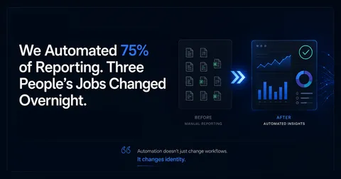 We Automated 75% of Reporting. Three People's Jobs Changed Overnight.