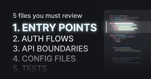 The 5 Files You Must Still Review in the Age of AI-Generated Code