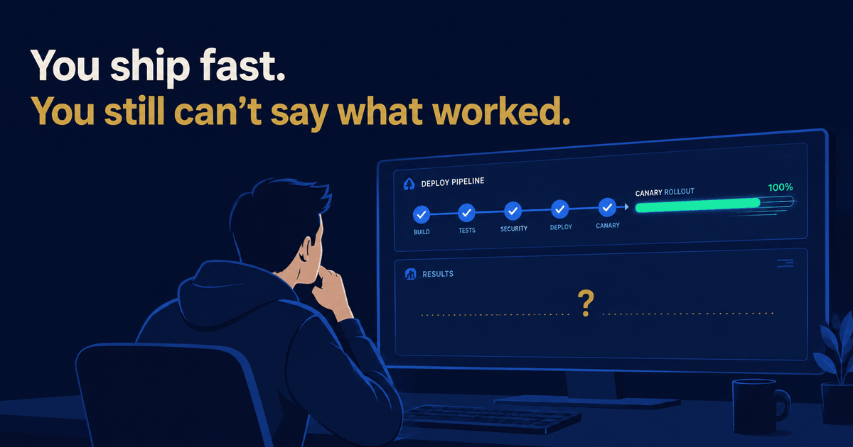 You Ship Fast. You Still Can't Say What Worked.