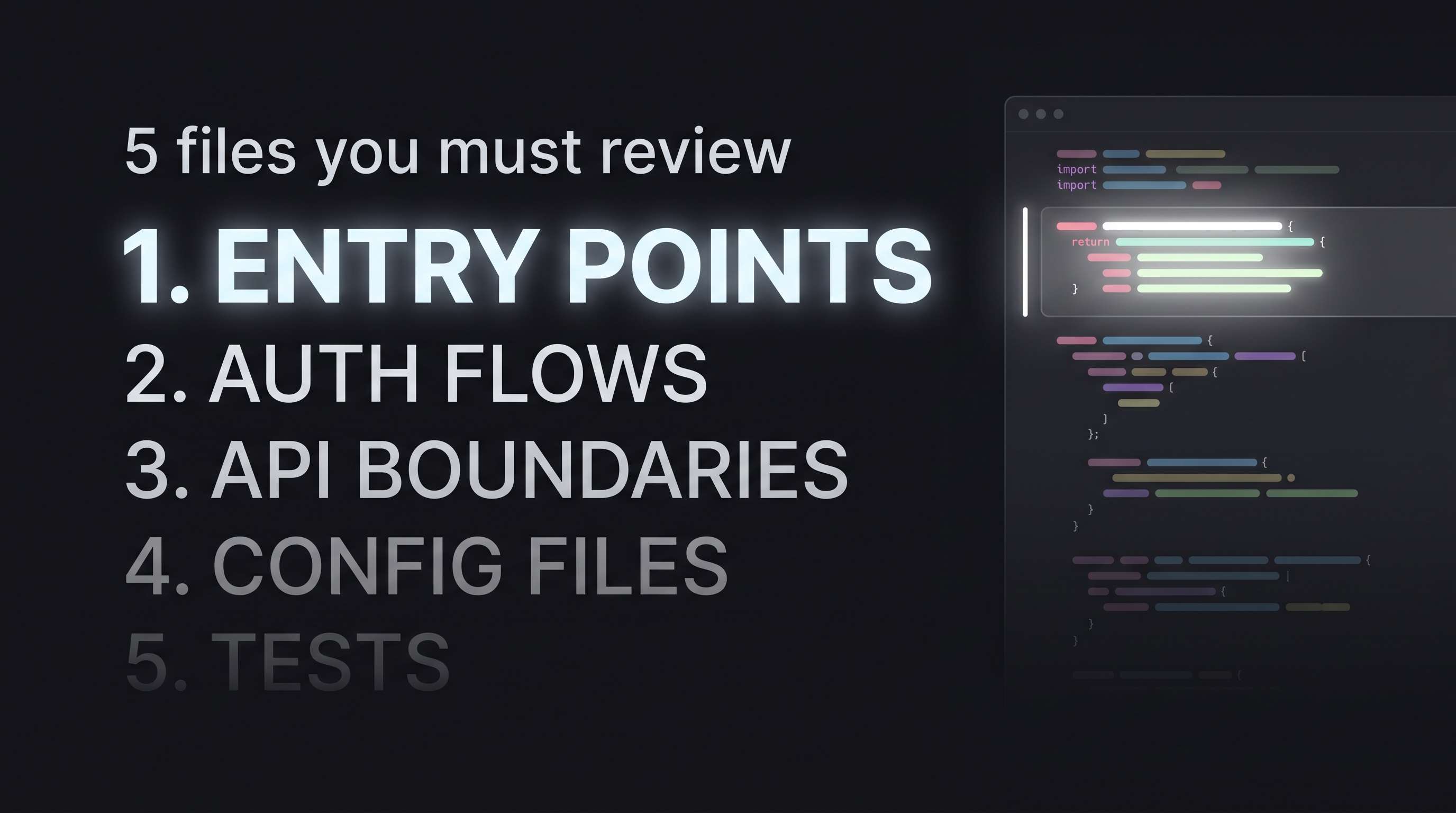 The 5 Files You Must Still Review in the Age of AI-Generated Code