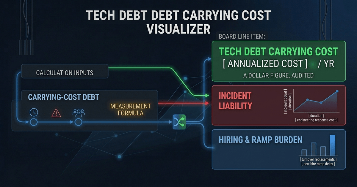 Technical Debt Isn't a Feeling. It's a Carrying Cost.